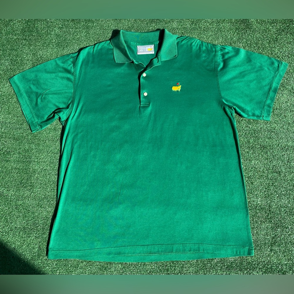 VTG 90’s Masters Augusta National Slazenger Golf Green Polo Shirt Men’s SZ Large
